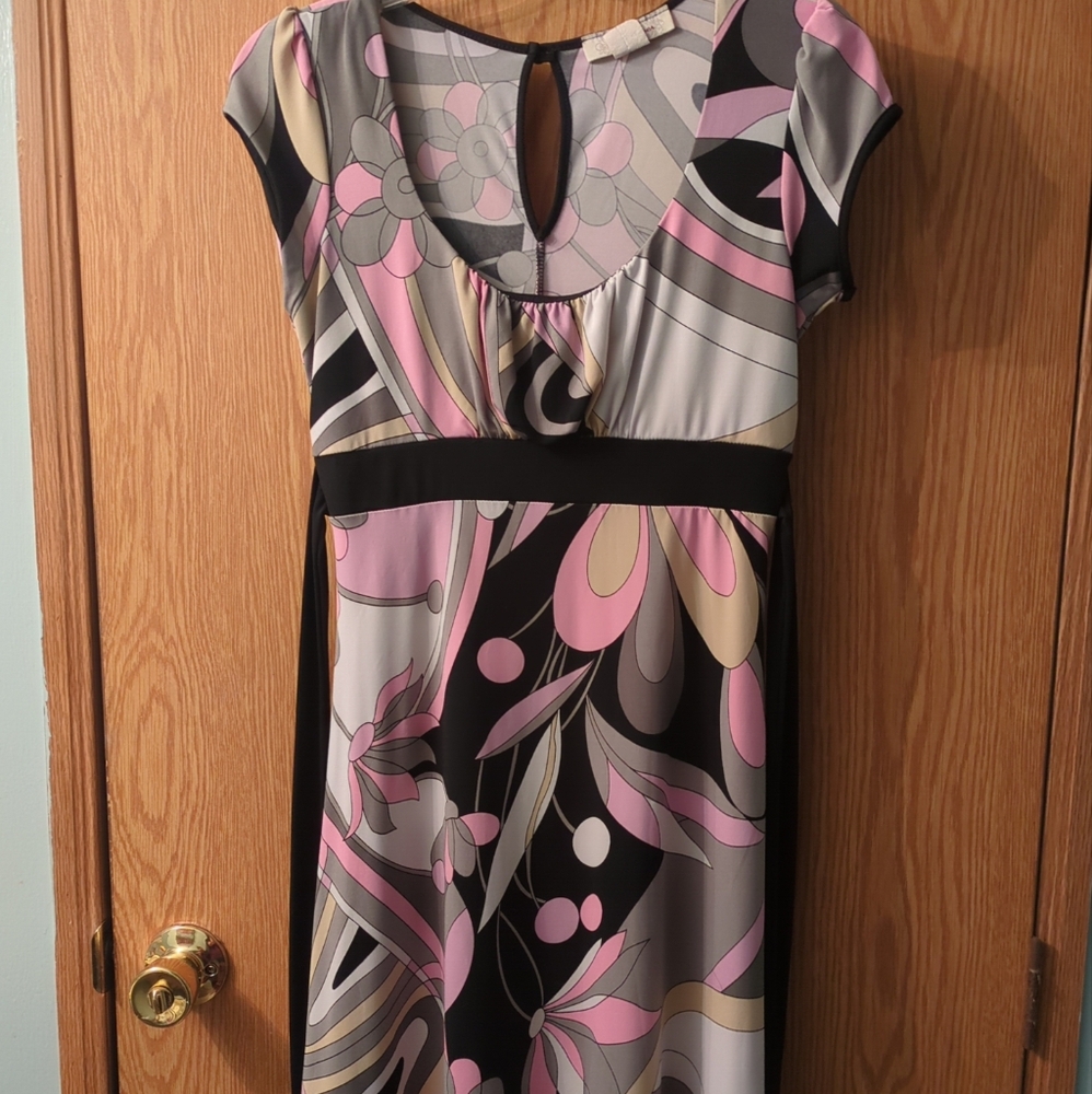 Sushi flower dress size medium '70s print